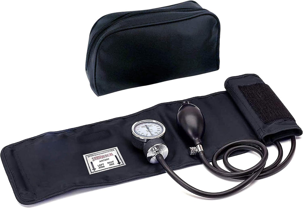 Santamedical Manual Blood Pressure Cuff - Adult Aneroid Sphygmomanometer