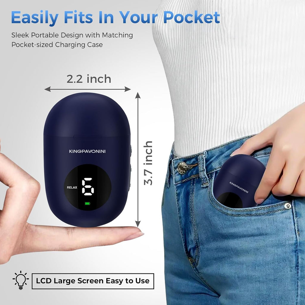 Wireless TENS Unit Muscle Stimulator, Pain Relief, Model U8PRO | Dual Channel Wireless TENS Machine, Pocket Size, 6 Modes 16 Intensities, Sciatica Back Relief, Travel Use, Gift for Men Women
