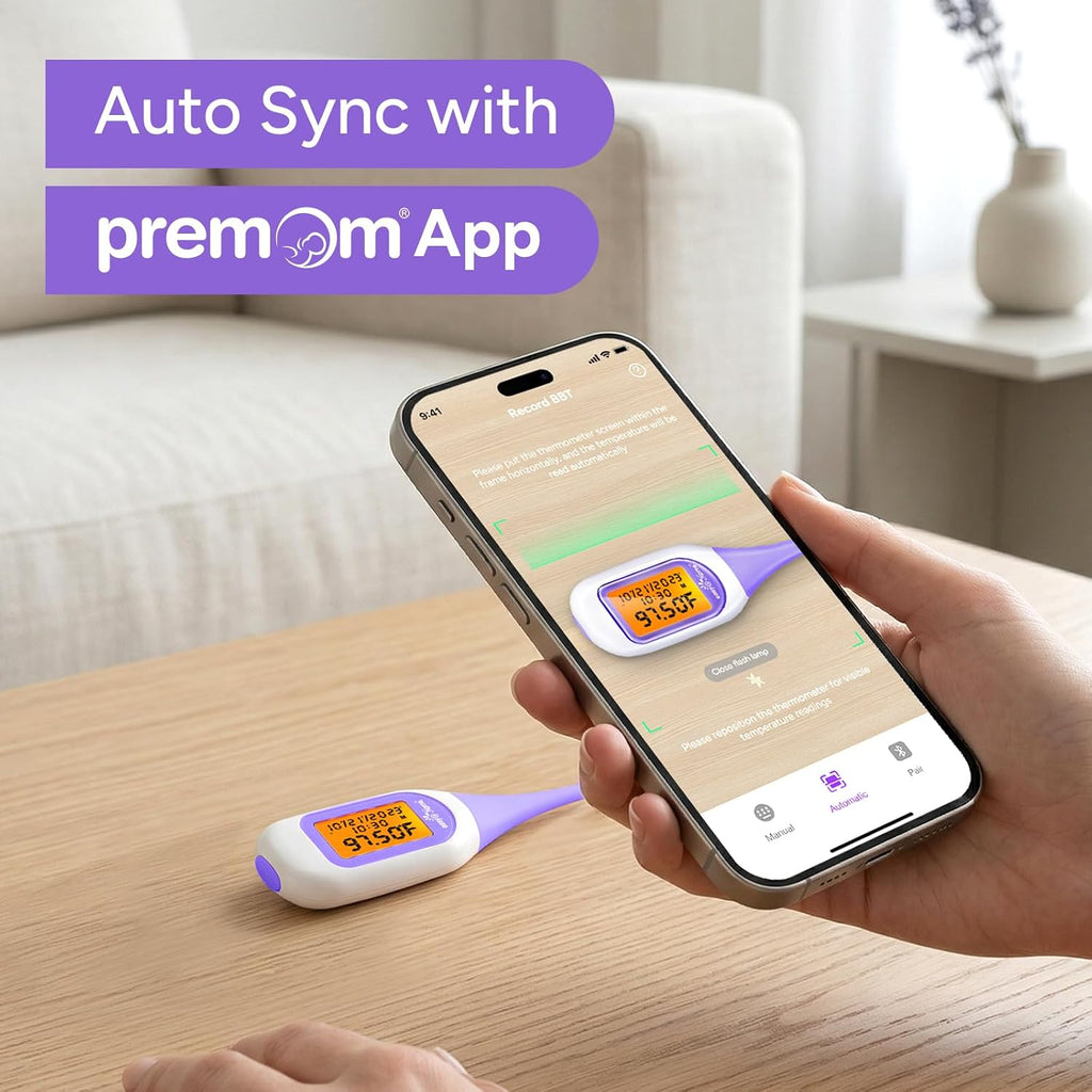 easy@Home Bluetooth Basal Body Thermometer for Adults - Fertility Prediction