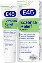 E45 - Eczema Relief Cream | Steroid Free Cream For Mild to Moderate Eczema and Psoriasis | 60g