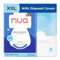 Nua All Night Comfort Sanitary Pads | Pack of 10 (XL++ 320mm) | Twin Layer Protection | 50% Wider Back and Anti Stain Wings | Upto 10 Hours of Absorption | Super Soft and Breathable | No Rashes | 100% Toxic-Free
