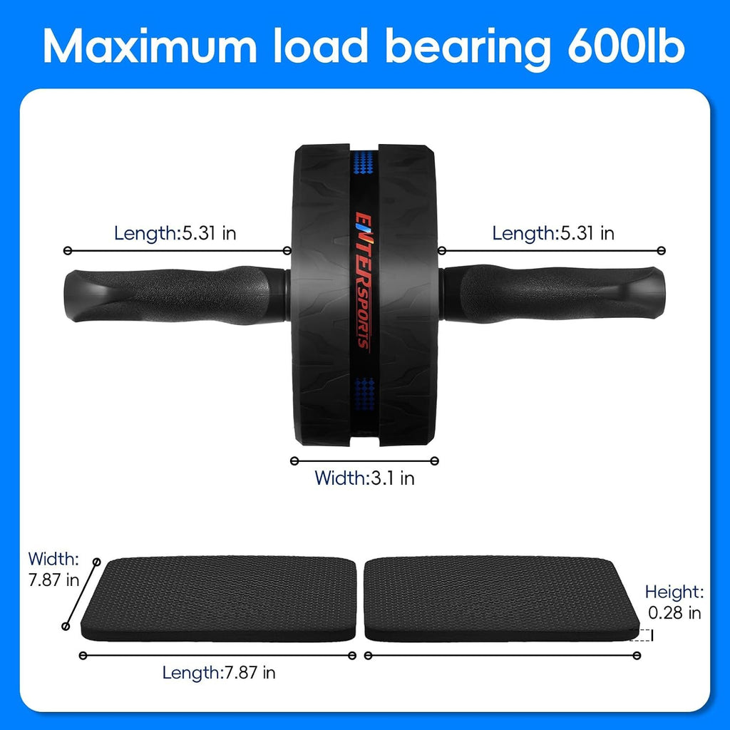 Ab Roller Wheel for Abs Workout with 2 Knee Pads for Home Gym