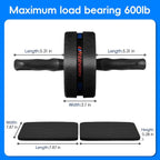 Ab Roller Wheel for Abs Workout with 2 Knee Pads for Home Gym