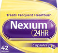 Nexium 24HR Acid Reducer Heartburn Relief Capsules, 42 Count | All-Day and All-Night Protection from Frequent Heartburn, Heartburn Medicine with Esomeprazole Magnesium