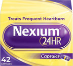 Nexium 24HR Acid Reducer Heartburn Relief Capsules, 42 Count | All-Day and All-Night Protection from Frequent Heartburn, Heartburn Medicine with Esomeprazole Magnesium