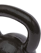 Amazon Basics Cast Iron Kettlebell for Strength Training, Textured Wide Handle, Black