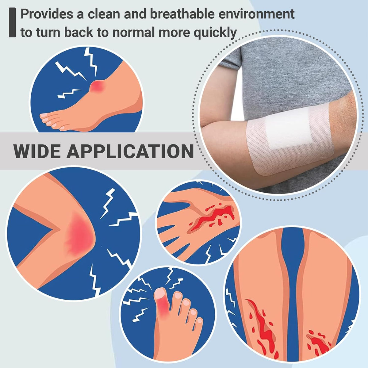 Gauze and Wound Dressings 40 pieces 10.16 cm