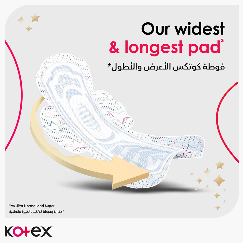 Kotex Sanitary Pads With Wings Overnight