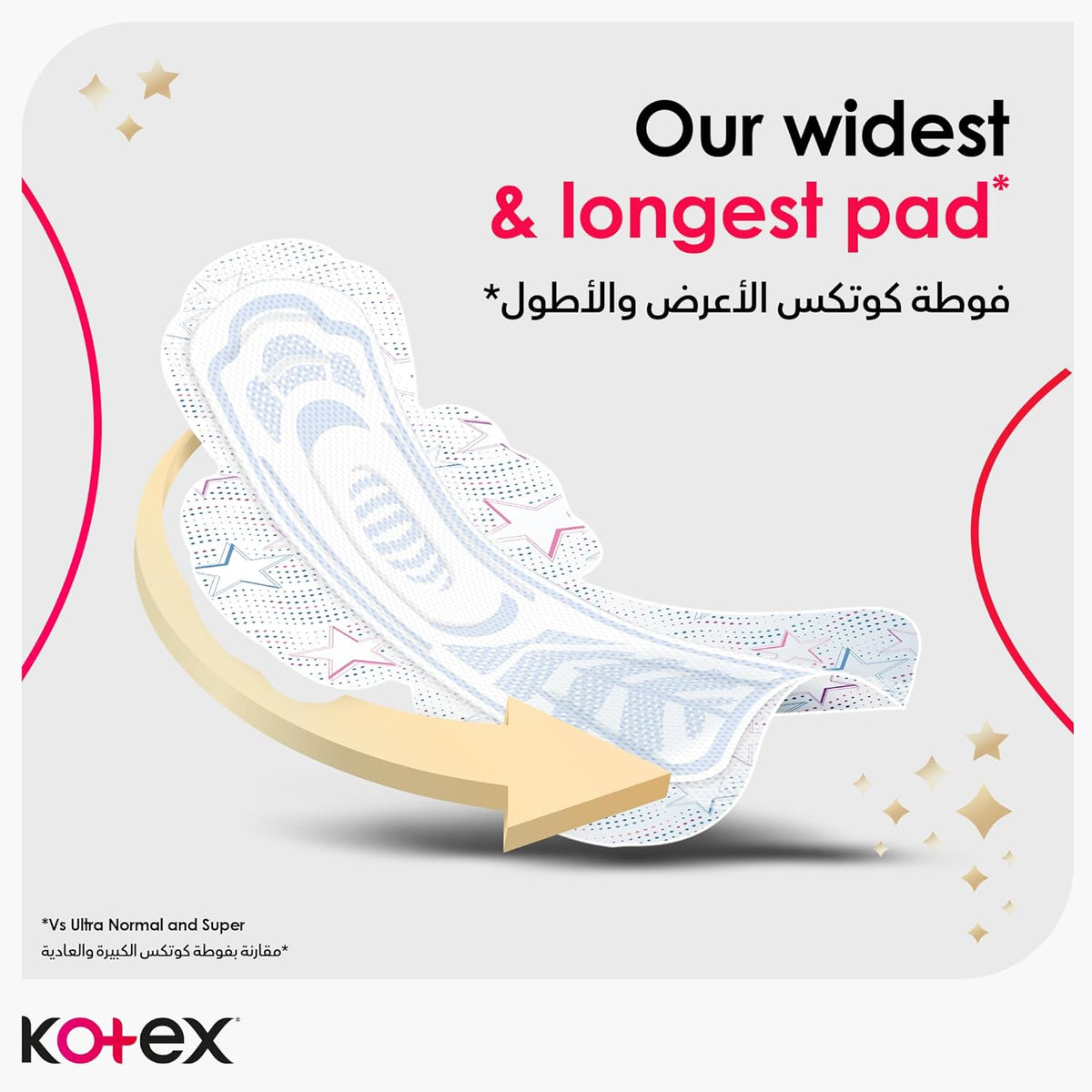 Kotex Sanitary Pads With Wings Overnight