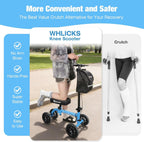 WHLICKS Foldable All Terrain Knee Scooter for Adults for Foot Injuries