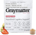 Graymatter Cognitive Support Powder, Strawberry Lemon, 40 Servings | Bright Mind brain health formula in convenient powder form for daily mental clarity and cognitive wellness