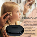 Hearing Aid Case, Portable Protective Storage Case (Blcak, style-1) | Water-Resistant Carrying Travel Case For For Most Hearing Aids
