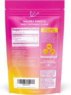 Pink Stork Organic Peppermint Sweets, Morning + Motion Sickness, B6, 30 Ct | USDA Organic Peppermint + Vitamin B6 Lozenges for Morning Sickness, Motion Sickness + Digestive Comfort, Individually Wrapped
