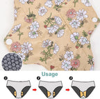 3 Pieces Reusable Sanitary Pads, Antibacterial Panty Liners, Washable Night Pads for Abundant Menstrual Flow