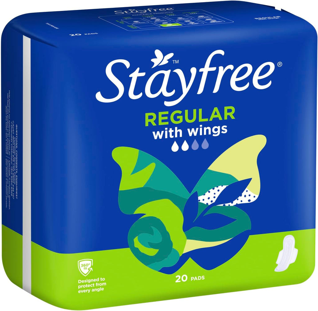 Stayfree Regular Pads With Wings 20 Pack