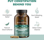 Digestic - Laxative for Constipation Relief, Stool Softener for IBS Severe and Strong Constipation 100% Natural - 60 Capsules - Colon Cleanse, Detox Cleanse, Gas and Bloating Stomach Relief for Adults