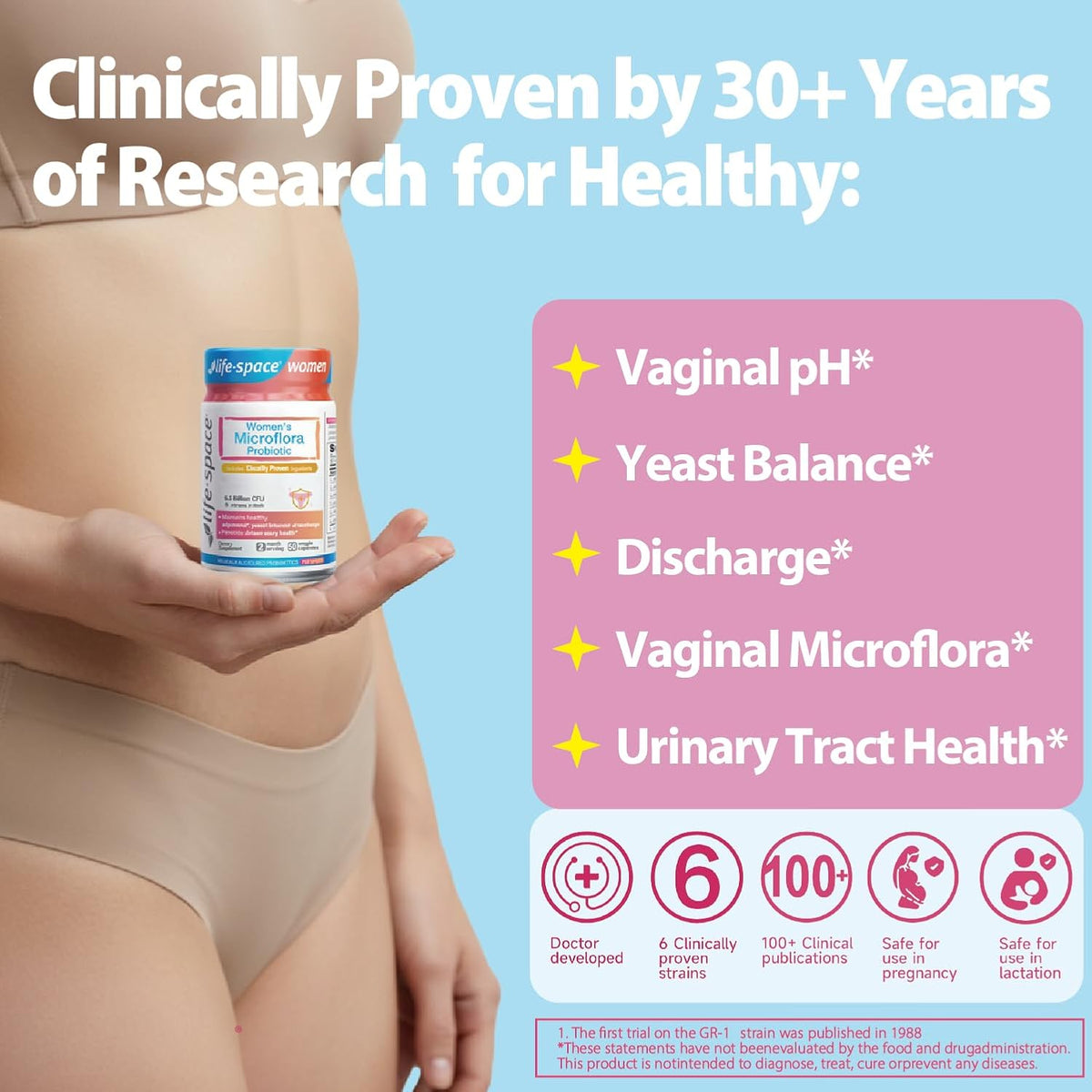 Life Space Women's Microflora Probiotic, 60 count