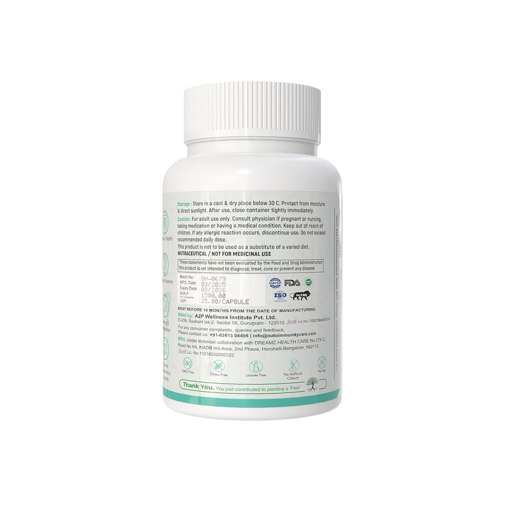 Autoimmunity Care Candida Care – Advanced Probiotics for Candida, Leaky Gut & Gut Health | Probiotics Supplement for Gut Cleanse, Acidity & Bloating Relief | Lactobacillus, Bifidobacterium & S Boulardii | 60 Dose