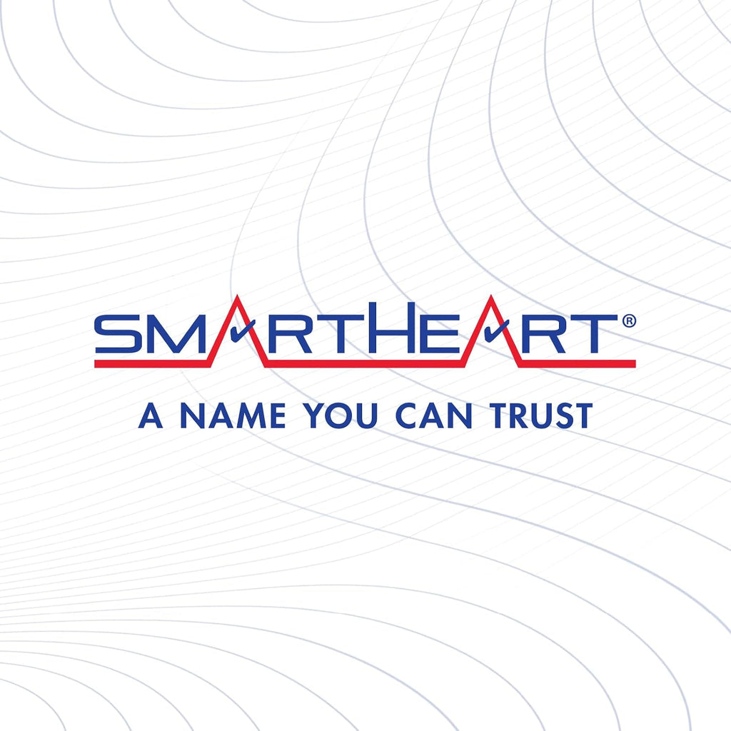 SmartHeart Fingertip Pulse Oximeter | Pulse Rate Monitor, Blood Oxygen Saturation, LED Display, Portable for Home & Sports Use, Lanyard & Batteries Included