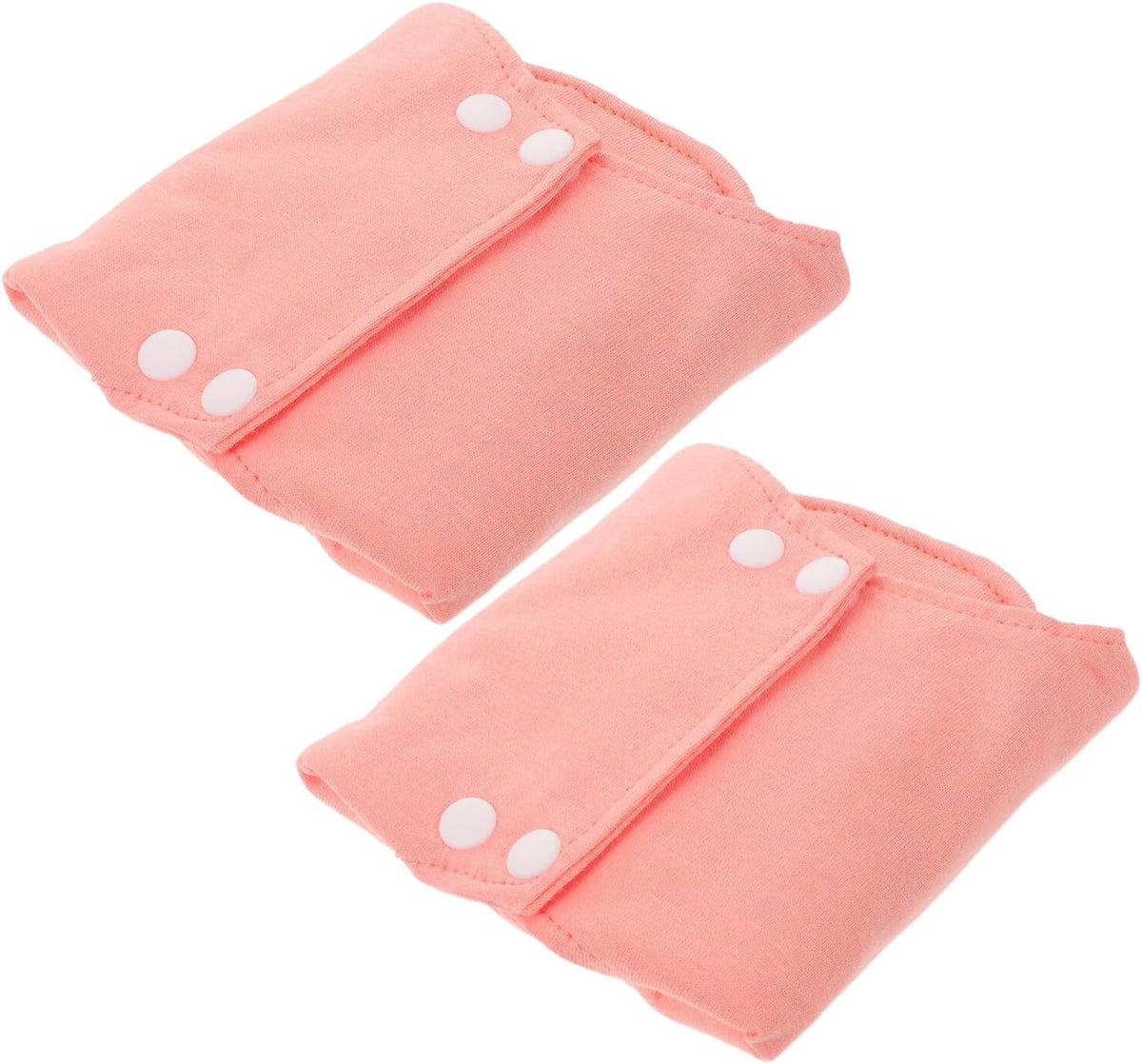 2pcs Reusable Postpartum Pads for Women Pink Cotton Leak Resistant Washable Panty Liners Soft Maternity Bladder Control Pads for Overnight and Postpartum
