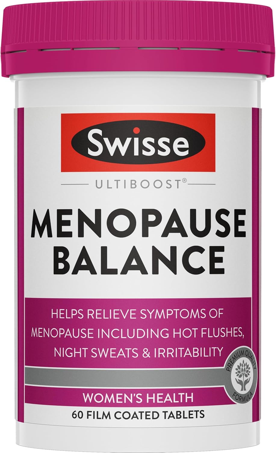 Swisse Ultiboost Menopause Balance - Helps Relieve Symptoms Including Hot Flushes & Night Sweats - 60 Tablets