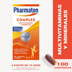 Pharmaton Complex - Multivitamin with Ginseng G115-100 Tablets - Physical & Mental Energy - Vitamins for Fatigue