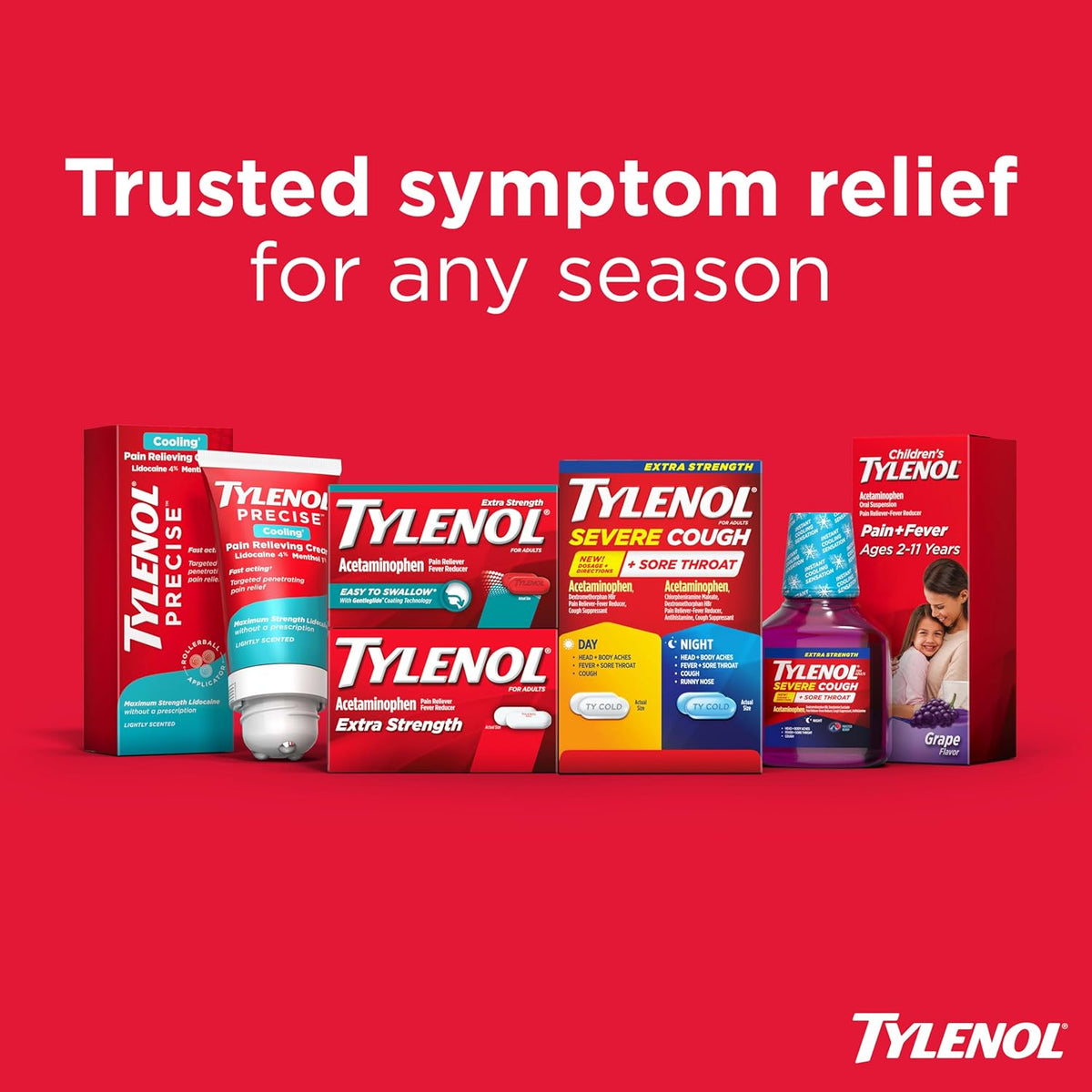 Tylenol Sinus + Headache Daytime Non-Drowsy Relief Caplets, 24 Ct