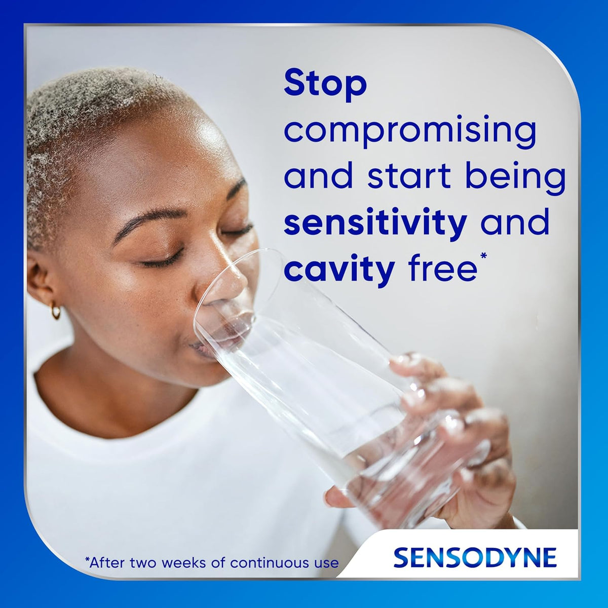 Sensodyne Cavity + Sensitivity Toothpaste, 2.7 oz | Fluoride Toothpaste for Sensitive Teeth and Cavity Protection, Optimized Fluoride Technology To Enhance Remineralization