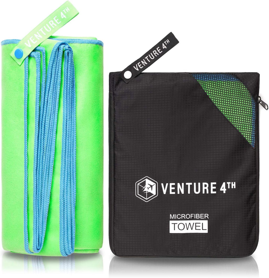 VENTURE 4TH Quick Dry Travel Towel, Ultra Soft Microfiber - 3 Sizes