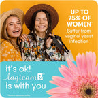 Lagicam 3 Day Vaginal Yeast Infection Treatment for Women, Start working on the 1st Day, Miconazole Nitrate, Antifungal Cream relieves Itching and Irritation, 3 Disposable Applicators & Cream (1 Pack)