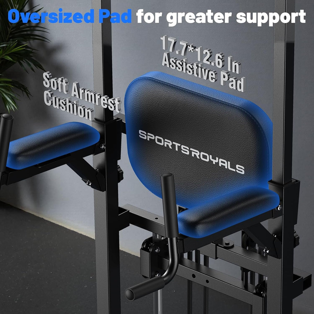 SPORTSROYALS Free Standing Pull Up Bar, Power Tower for Home Gym Training