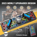 IUT Solid Push Up Board 15 in 1 Home Workout Equipment Multi-Functional Pushup Stands System Fitness Floor Chest Muscle Exercise Professional Equipment Burn Fat
