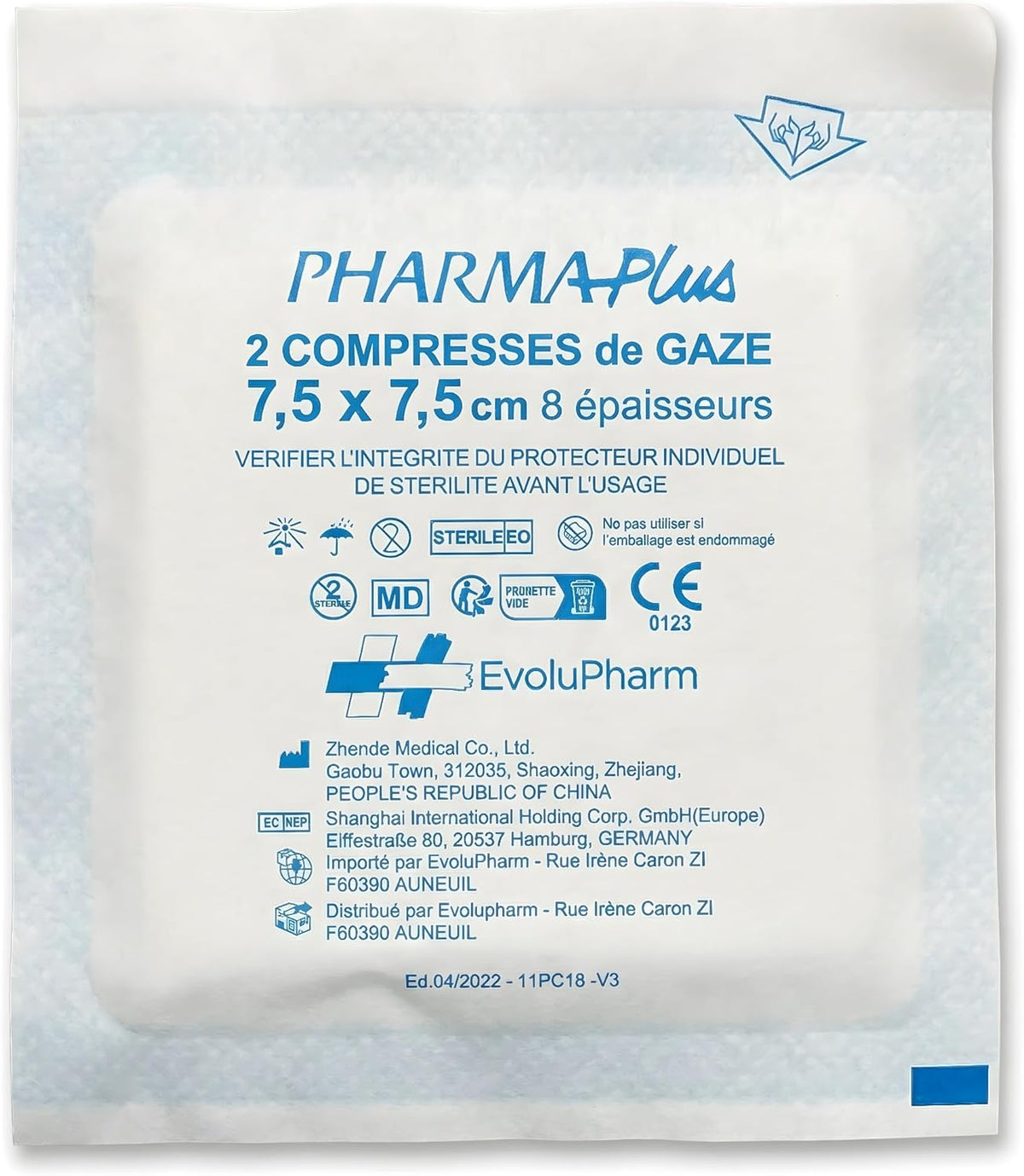 Sterile Gauze Pads - Hydrophilic Medical Pads for Wound Care, Absorption, Post-Surgery and First Aid (3" x 3", 25 Sachets x2)