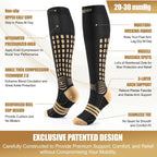 NEENCA Professional Compression Socks for Women Men Circulation, 20-30 mmHg | Copper Infused Fiber, Patented Massage Dots Design, Medical Sock for Pain Relief, Swelling, Nurse, Travel, Flight, Daily Wear