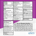Ohm Omeprazole 20mg, 42 Delayed-Release Tablets, Acid Reducer for Frequent Heartburn, 24-Hour Relief Heartburn Medicine, Helps Relieve Stomach & Chest Discomfort (6 Weeks of Supply, 42, Count)