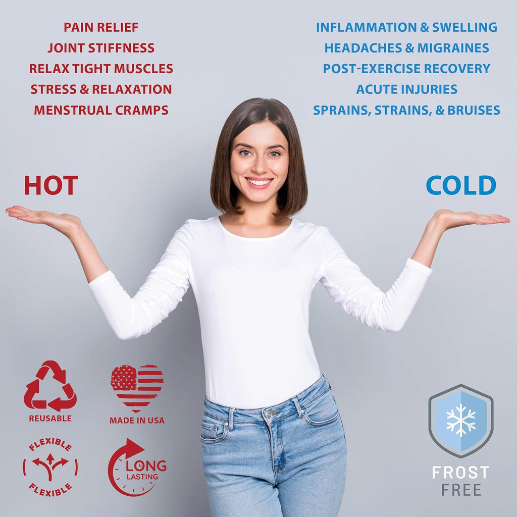 Core Products Soft Comfort CorPak, No Frost Hot and Cold Therapy Pack - 6" x 10", Made in The USA- 2 Pack