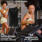 Trailoom Microfiber Gym Towels, Quick Dry, Highly Absorbing, Odor-Free | Men & Women - Workout Sweat Sports Towel for Hot Yoga, Tennis, Running, Exercise, Working Out, Camping, Set of 5