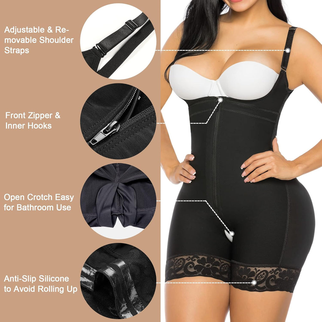 YIANNA Fajas Reductoras Mujer Body Reductor Colombianas Shapewear Shapewear Tummy Control Postpartum