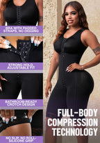Snatched Body - Women's Stage 1 Faja Colombianas with Bra Shapewear BBL Post Surgery Compression Garment Butt Lifting