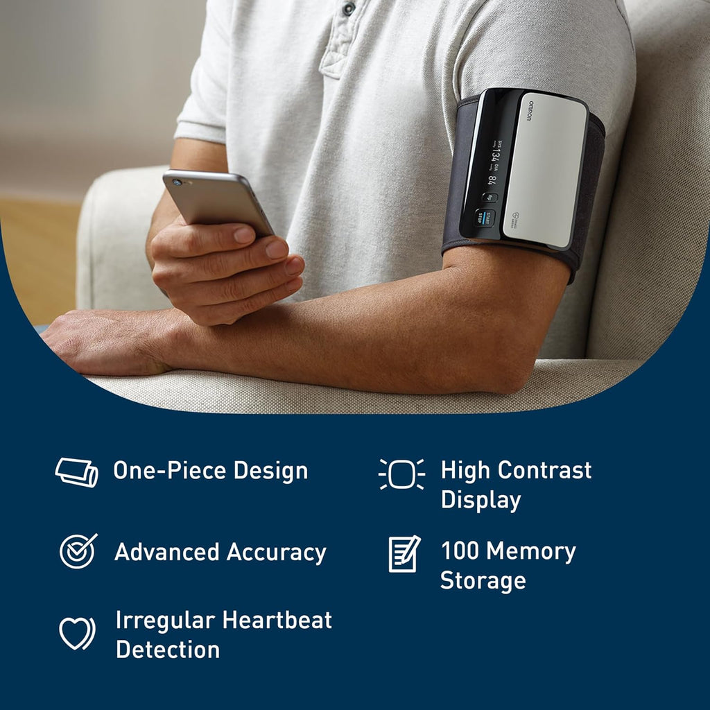 OMRON Evolv Wireless Blood Pressure Monitor & Upper Arm Blood Pressure Cuff | For Home Use - #1 Doctor & Pharmacist Recommended Brand - Clinically Validated - Connect App