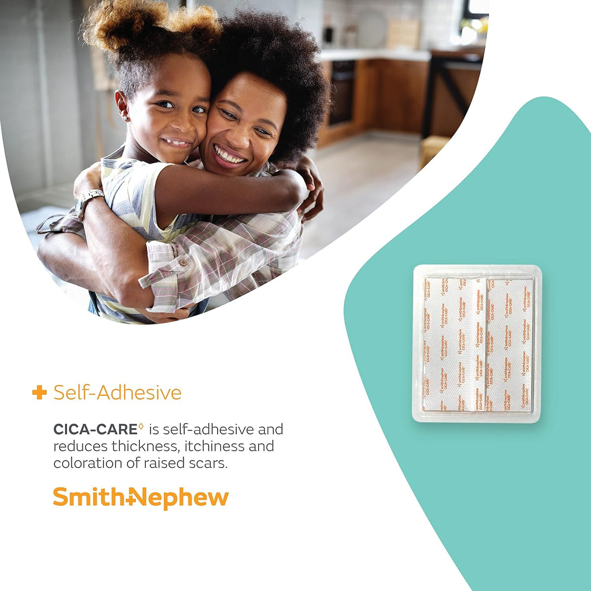 Smith & Nephew CICA-Care Self-Adhesive Silicone Gel Sheet for Scar Management, Wound Care Product, 5 Inches by 6 Inches