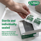 Curad, Alcohol Prep Pads, Medium Isopropyl Alcohol Wipes Individually Wrapped, 400 Count