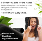 Bamboo Charcoal Dental Floss | Mint & Candelilla Wax | Vegan & Biodegradable (4 Refills Pack) | Pfas Free