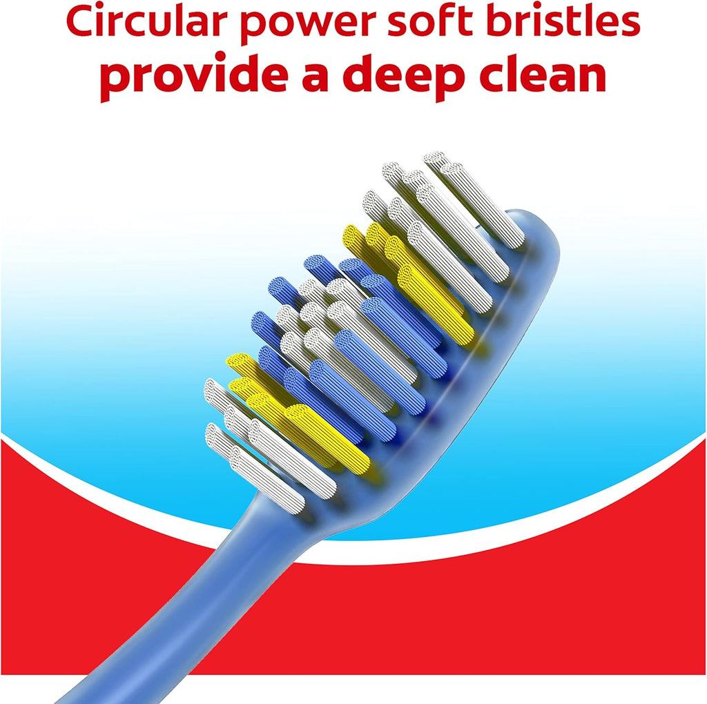 Colgate Extra Clean Full Head Toothbrush, Soft, 6 Pack | Soft Bristles, Full Head Design, Everyday Cleaning, Easy Grip Handle, Bulk Toothbrush Pack