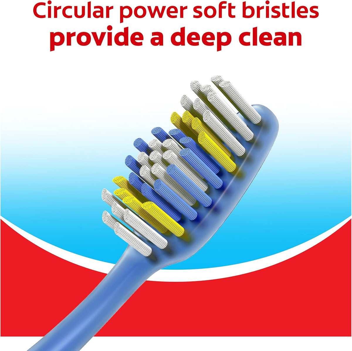 Colgate Extra Clean Full Head Toothbrush, Soft, 6 Pack | Soft Bristles, Full Head Design, Everyday Cleaning, Easy Grip Handle, Bulk Toothbrush Pack