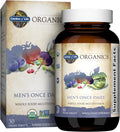 Garden of Life Organics Men's Once Daily Multivitamin, 30 Tablets | Organic Mens Vitamins & Minerals, Vitamin C, Zinc, Vegan, For Health & Well-Being, Whole Food