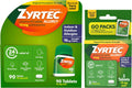 Zyrtec 24-Hour Allergy Relief Tablets, 90-Ct Size Plus 3x1-Ct Packs | 10 mg Cetirizine HCl, Allergy Medicine, For Symptoms like Runny Nose, Sneezing, Itchy & Watery Eyes & Itchy Nose or Throat