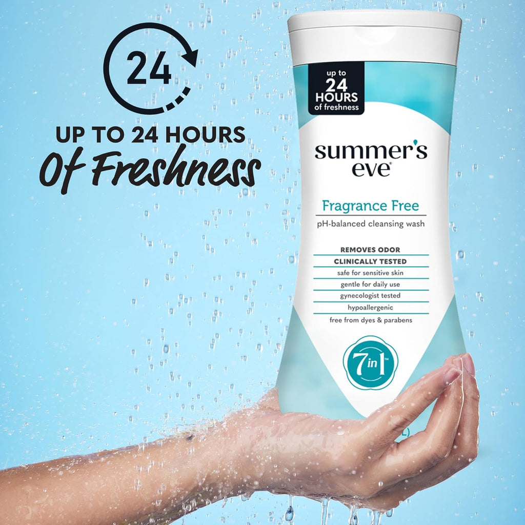 Summer's Eve Cleansing Wash | Fragrance Free | Gynecologist Tested | 15 Fl. Oz