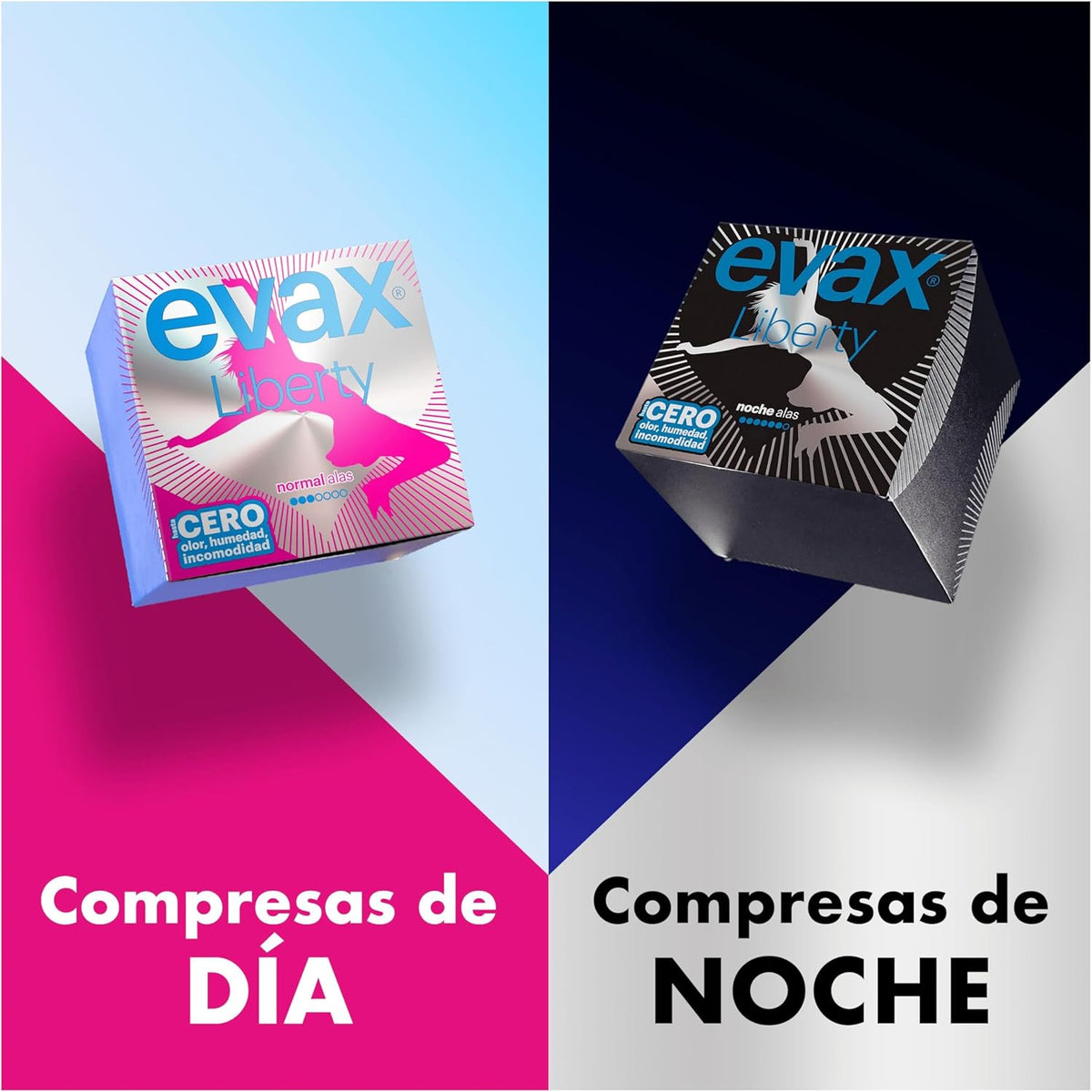 Evax Liberty Normal Pads with Wings, 96 Count, You Won't Notice You're Wearing Them