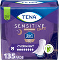 TNA Sensitive Care Incontinence Pads, Bladder Control, Postpartum for Women, Overnight Absorbency, Extra Coverage, 135 Count